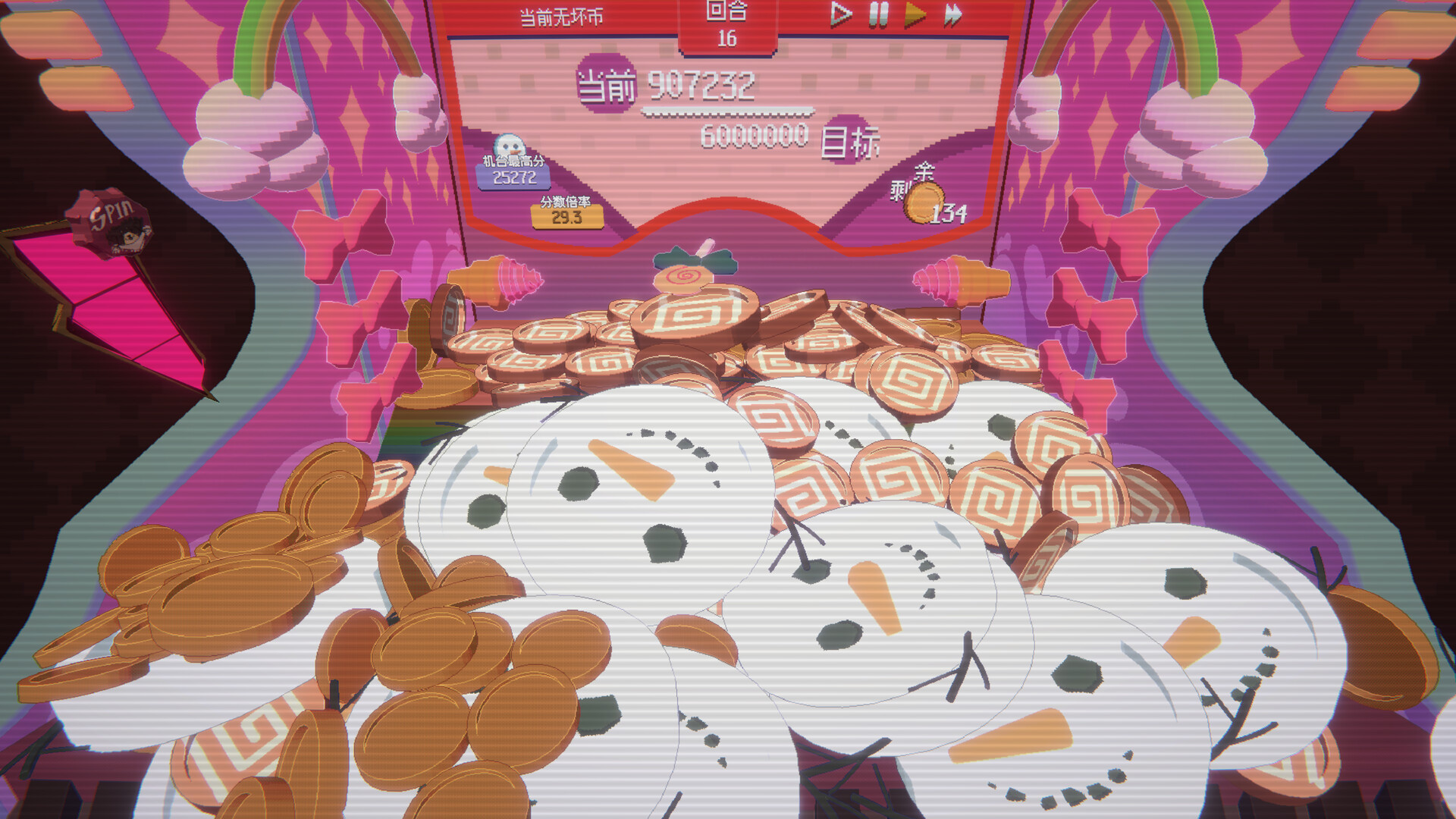 图片[2]-《浣熊推币机 》 RACCOIN  Coin Pusher Roguelik-未玩VIGAME